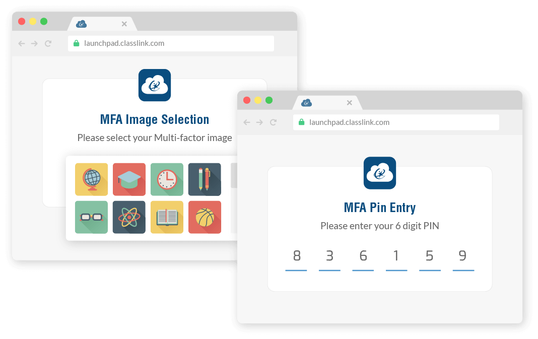 MFA PIN Entry and Image Selection